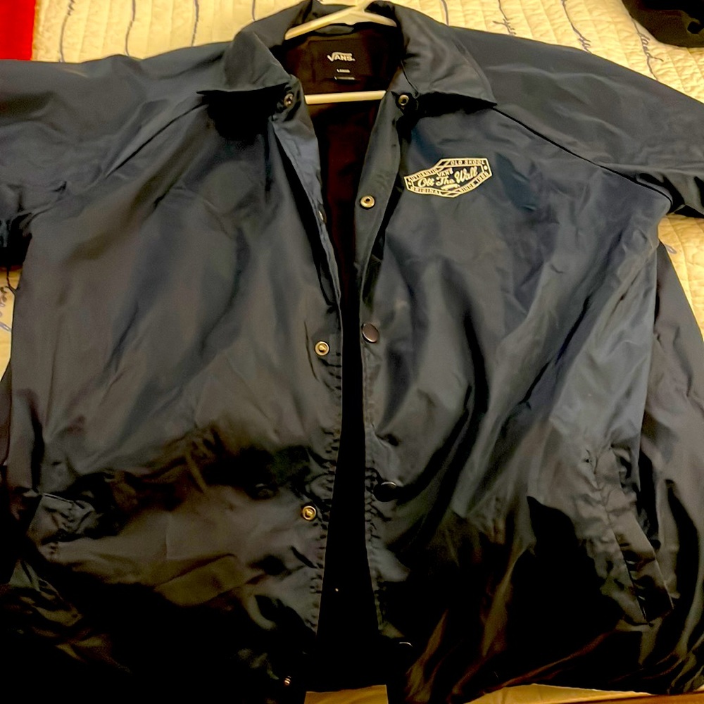 Blue vans windbreaker